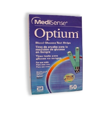 Tiras Reactivas Optium C/50 Pzas