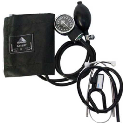 Baumanometro Aneroide Kit Con Estetoscopio Simple Genmed