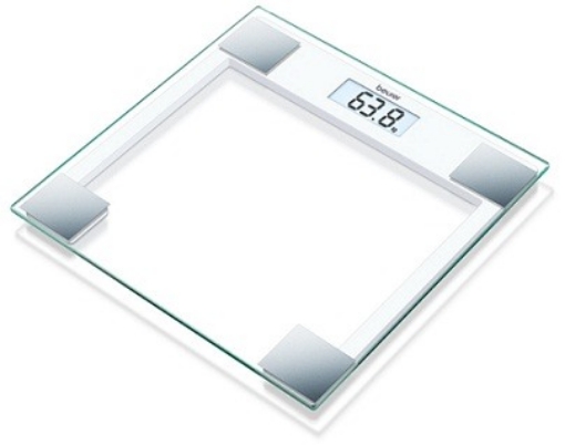 »Báscula Digital Beurer con Pantalla LCD Superficie de Cristal Capacidad 150 Kg