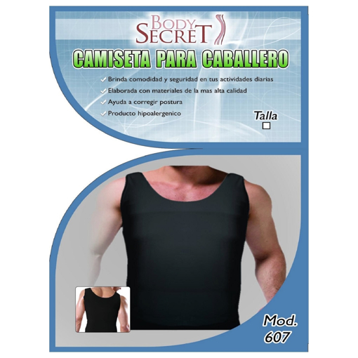 »Camiseta para Caballero Negra Body Secret