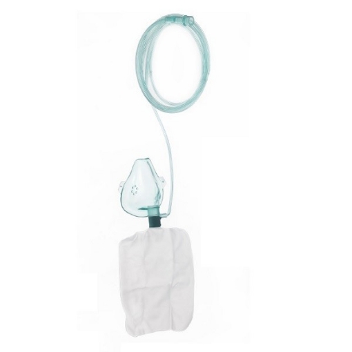 Mascarilla para administración de oxígeno con bolsa Pediatrica 180 cm con reservorio, MERKAMED