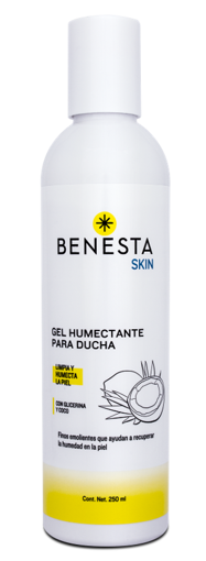 Gel Humectante Benesta Skin para Ducha  con Glicerina y Coco Botella 400ml
